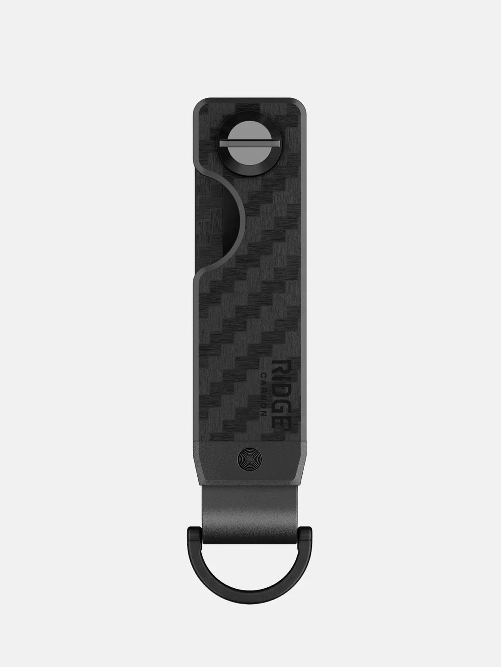 Ridge KeyCase Carbon Fiber 3K Weave Matte Black Minimalist Key Organizer NEW NWT - Picture 2 of 15